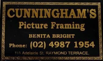 Cunningham's Picture Framing sponsor of Dungog Arts Society