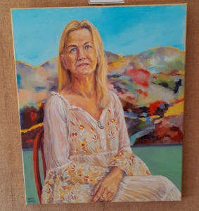 Libby Cusick's Portrait of Helene Leane, awarded Highly Commended