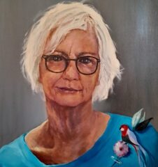 First Prize winner, Sandra Lalopoulos' portrait