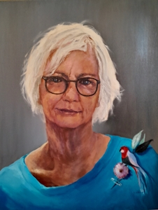 First Prize winner, Sandra Lalopoulos' portrait