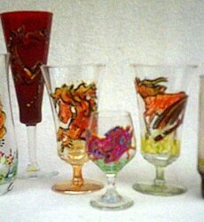 Workshop- Painting Upcycled Glassware with Lisa Wiseman